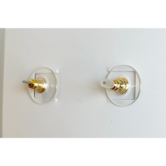DISNEY X BAUBLEBAR Minnie Mouse Rhinestone Statement Studs Gold Mirror Earrings - Picture 3 of 4
